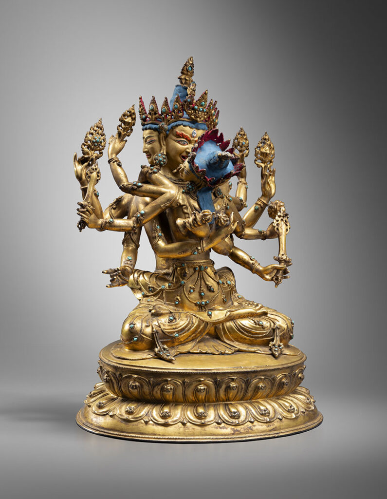  Afbeelding van de hindoeïstische godin Lakshmi